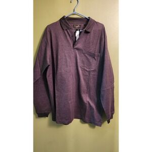 Modango 1/4 Button Up Mens Large Long Sleeve Collared Shirt New